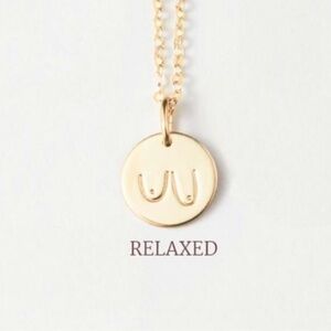 Relaxed Boobs/Breasts Body Positivity Necklace 14k gold plated New